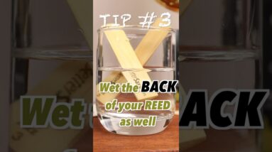 Wet the Back of Your Reeds