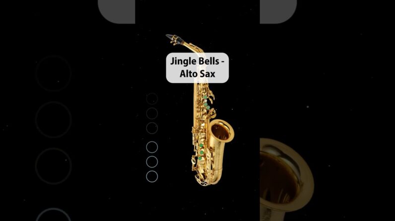 Jingle all the way 🔔 #altosax #tutorial