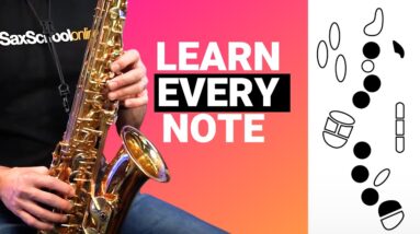 How to play EVERY note on Alto Saxophone for beginners