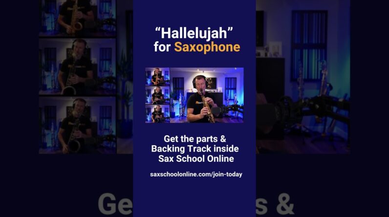 #Short Hallelujah arrangement for saxophone