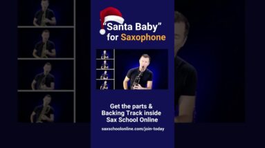 #Short Learn Christmas song Santa Baby on saxophone