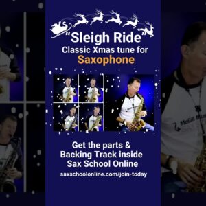 #Short Learn Sleigh Ride Classic Christmas tune for saxophone