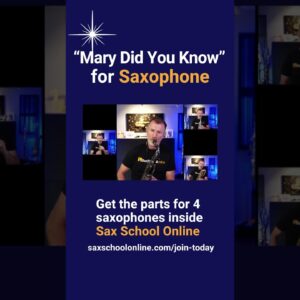 #Short Mary Did You Know sax quartet