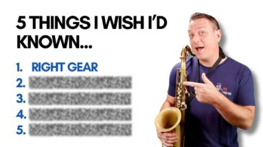 ✅ 5 Things I'd Do If I Started Saxophone FROM SCRATCH